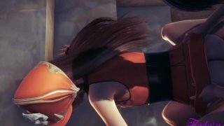 Guilty Gear Hentai 3D – May Is fucked in the stairs