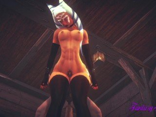 Star Wars Hentai 3D – Ashoka Tano is Fucked in a Tavern